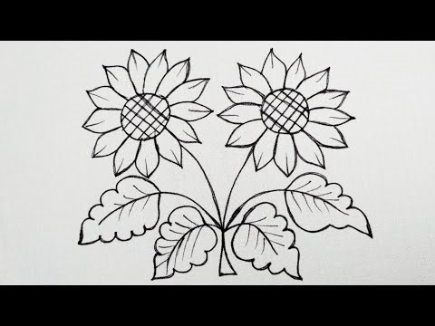 Hand embroidery: So Beautiful Flowers - Easy floral pattern stitching tutorial - Embroidery Queen