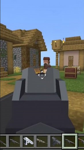 3D gun mod Minecraft bedrock edition #minecraftbedrockediton