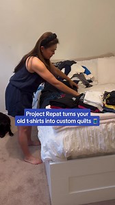 20 reactions · 27 shares | Turn your old tees into a cozy quilt!  Preserve memories or give as a gift for birthdays, anniversaries & more. With over 38,000+ 5-star reviews – we're the #1 source for t-shirt quilts! Sign up now and get 25% off your quilt!  | Project Repat | Facebook