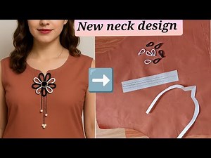 Easy & Stylish Neck Design | Unique Loops & Pintucks for Shirt & Kurti