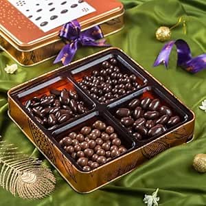 Choko La Cosmos Chocolate Gift Box 400g | 100% Pure Premium Chocolates with Chocolate-Coated Dried Fruits | Perfect for Birthday, Anniversary & Festive Gifting