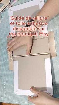 Comment faire une reliure d'album simple et facile 💙 https://scrapadounecreations.etsy.com #scrap