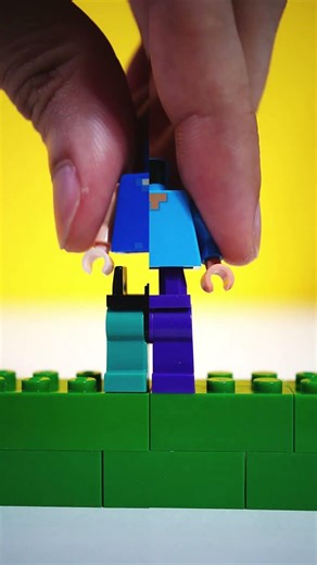 Real vs Fake Steve in Lego Minecraft #lego