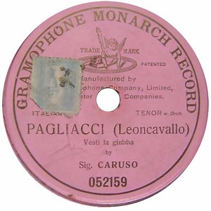 Sig. Caruso - Pagliacci - Vesti La Giubba