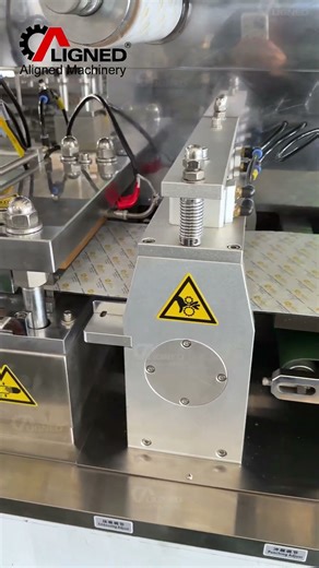 Our blister packaging machine delivers up to 250 units per minute #alignedmachinery #packing