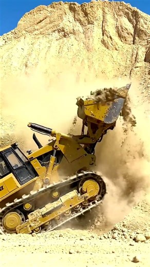 Massive Bulldozer Power: Digging & Moving Sand Like a Pro! 🚜