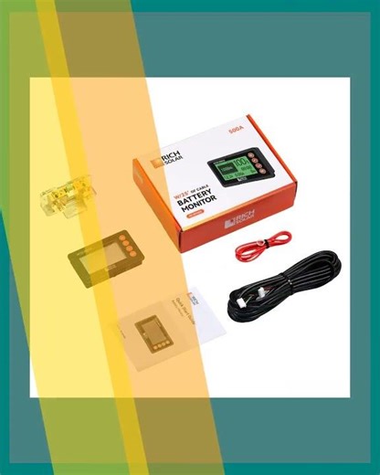 RICH Solar 500A Battery Monitor, 8~120V Automotive Monitor for RV Battery