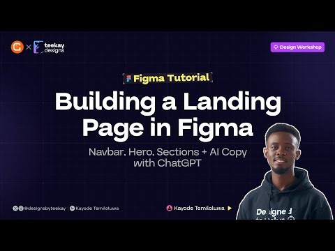 Figma Tutorial: Design a Responsive Landing Page with Auto Layout + ChatGPT Copywriting