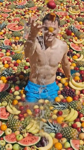 viral ai mix fruit pool videos #viral #ai #pool #shorts #trending