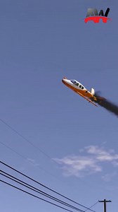 Aeroplane Deadly Crash After Engine Explode GTA 5 #shorts | Airplane World