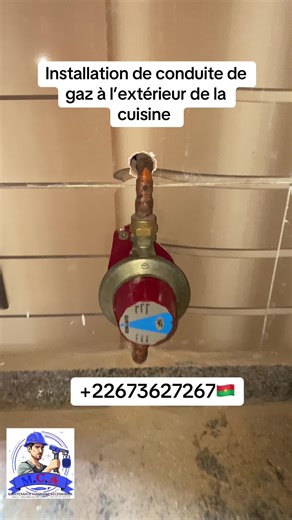 Installation de conduite de gaz efficace et sécurisée