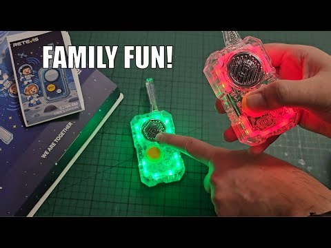 Retevis EZTalk 680 Transparent DIY Walkie Talkies for kids - assembly and review