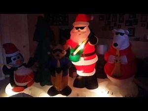Gemmy Airblown Inflatable Light Show / Santas Jazz Band / 2007