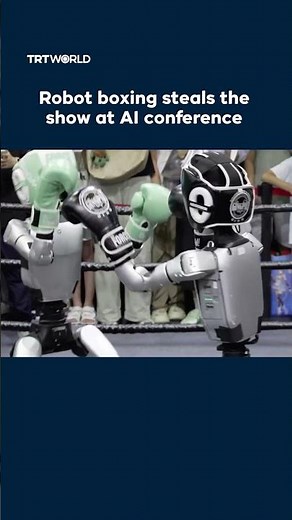 Robot boxing match stuns crowd at China’s AI conference