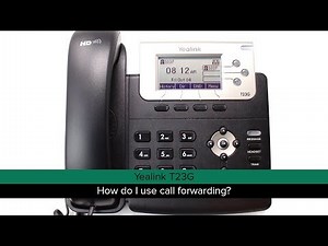 Yealink T23G: How do I use call forwarding?