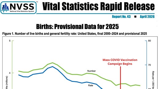 BREAKING: U.S. Fertility Rate Collapses to Lowest Level Ever Recorded