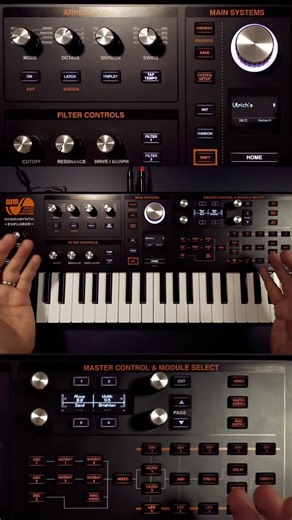 ASM Hydrasynth: The filter controls are on the left! And so many presets to scroll through. Synth design is wild. #synthesizer #musicproducer #synth #electronicmusic #musicians