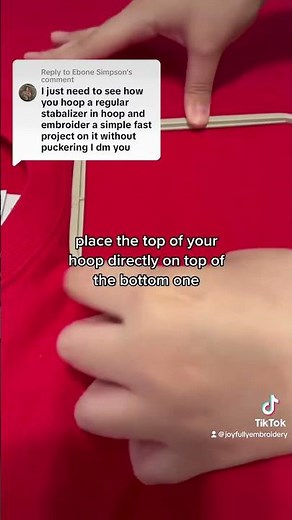 Prevent Embroidery Stabilizer from Puckering 🪡🧵 #embroidery #embroideryforbeginners