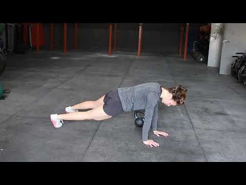 Kettlebell Plank Drag Through