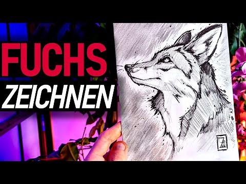Tolle FÜCHSE ZEICHNEN mit dieser TECHNIK! Schritt für Schritt erklärt!
