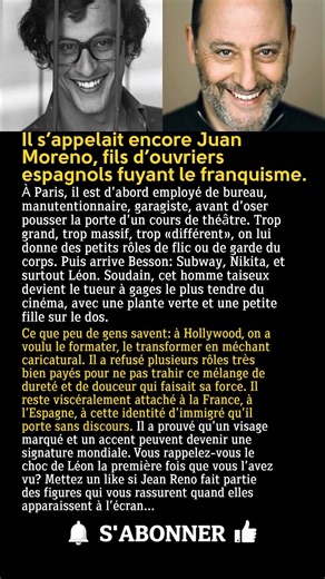 Jean Reno: du garagiste immigré au tueur le plus tendre du cinéma français