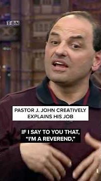 Pastor J John shares a creative and interesting way to describe his job as a pastor.