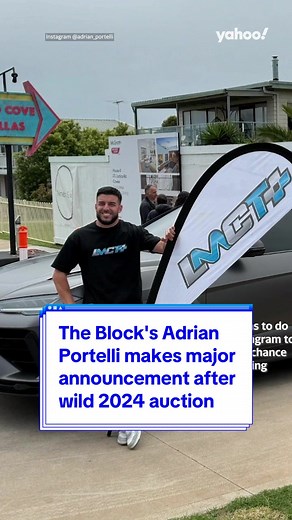 Adrian Portelli Announces Exciting News Post 2024 Auction | The Block Australia