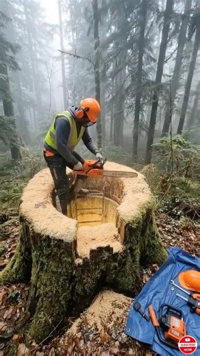 Building a Secret Room Inside a Tree 🌳 Hidden Underground Bunker Transformation #animation #viral