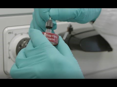How to connect HiTrap Fibro PrismA unit to an ÄKTA system