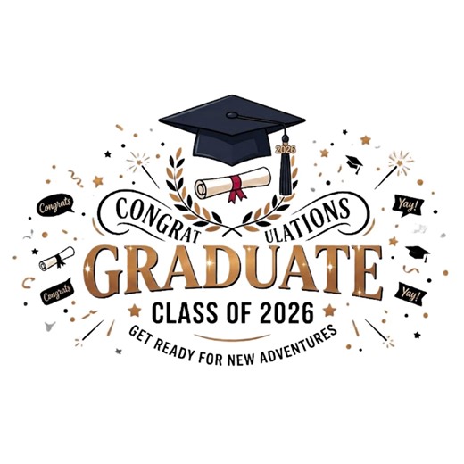 Class of 2026 Graduation PNG, Congrats Graduate Digital Download, Senior 2026 Sublimation Design, Graduation Cap Clip Art, Instant Download - Etsy