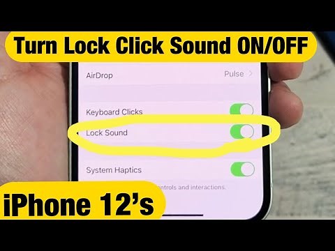 How to Turn Lock Click Sound ON/OFF on iPhone 12, 12 Pro, 12 Pro Max, 12 Mini