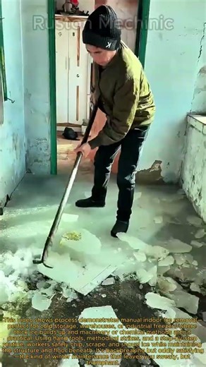 How to Remove Thick Indoor Ice Manual Chipping & Shoveling Guide