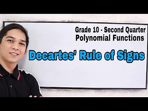 Descartes Rule of Signs