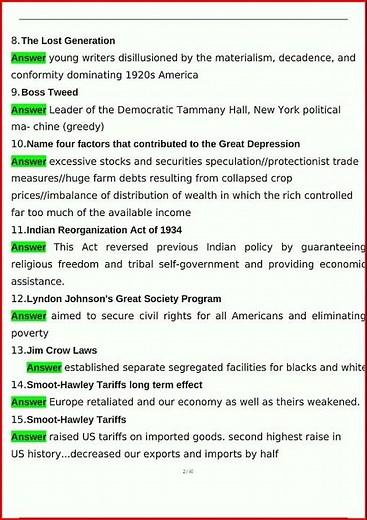 Us History 2 Clep Exam Latest Actual Questions And Verified video