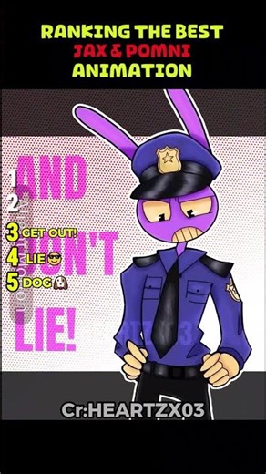 Ranking The Best JAX & POMNI Animation #shorts #theamazingdigitalcircus #tadc #JAX #pomni #tadcep8