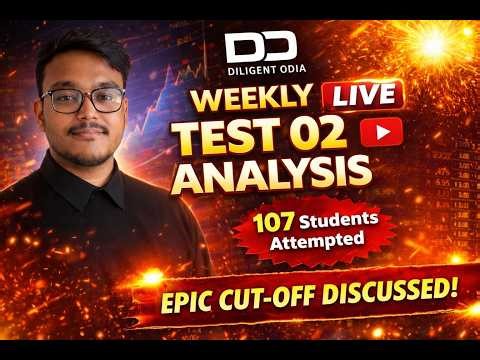 WEEKLY LIVE TEST 02 Analysis 🔥 | 107 Students Attempted | Cut-Off Prediction + Top Strategy