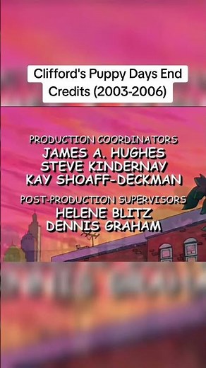 Cliffords Puppy Days Credits
