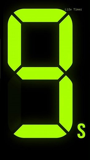 9 to 0 Countdown with Male Voice | Digital Timer #shorts