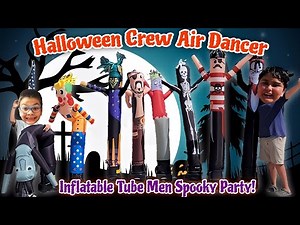 Halloween Crew Air Dancers Inflatable Tube Men Spooky Party🎃👻!