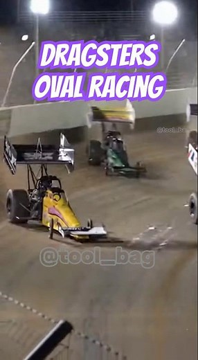 Dragsters dirt oval track racing! #racing #motorsports #dirttrackracing