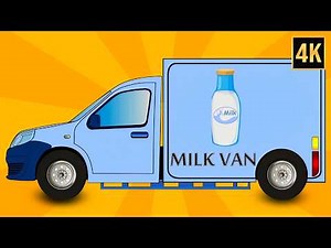 Milk Van on the Go + Fun Vehicles Cartoons for Toddlers