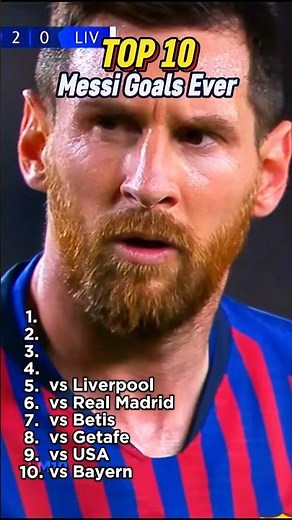 Leo Messi Top 10 Goals Ever - part 2