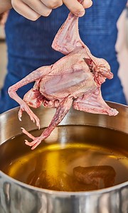 106K views · 1.2K reactions | Deep Frying A Little Chicken In Hot Oil! (Squab) | Eitan Bernath | Facebook