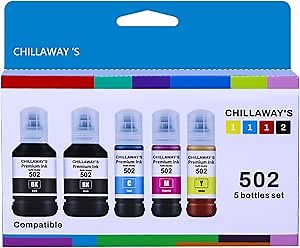 Amazon.com: EXCERCUS T522 522 Ink Refill Bottles Compatible for Ecotank ET-2760 ET-4760 ET-2750 ET-2720 ET-3760 ET-2850 ET-15000 ET-2800 ET-4700 ST-4000 ST-2000 ET-3710 ET4810 ET-3850 Printer (2BK C M Y) : Office Products