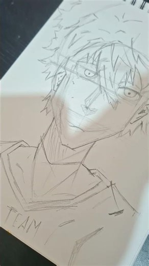 Drawing Nagi Seishiro from Blue Lock! #Shorts,