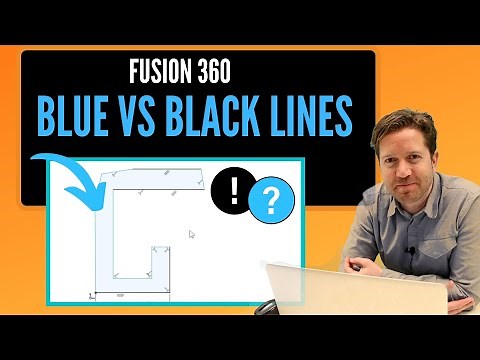 Blue versus Black Lines in Fusion 360 (Sketching Best Practice)
