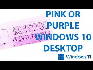 Pink or purple desktop in Windows 10