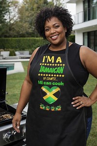 I'm a Jamaican of Course Mi Can Cook Apron | Jamaican Cooking Apron, Reggae Kitchen - Etsy