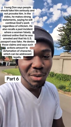 In this video, Young Don makes strong statements about criticism and opposition. He revisits past online allegations that claimed he was arrested and that his U.S. passport was fake — accusations he says were completely false. He adds that such claims fall under defamation of character and can be challenged in court.#twenejonas8 #youngdon640 #ajagurajah #trendingvideos #creatorsearchinsights