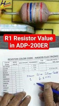R1 Resistor Value in ADP-200ER “Brown Blue Silver Gold Red” || Sony PlayStation Power Supply #shorts